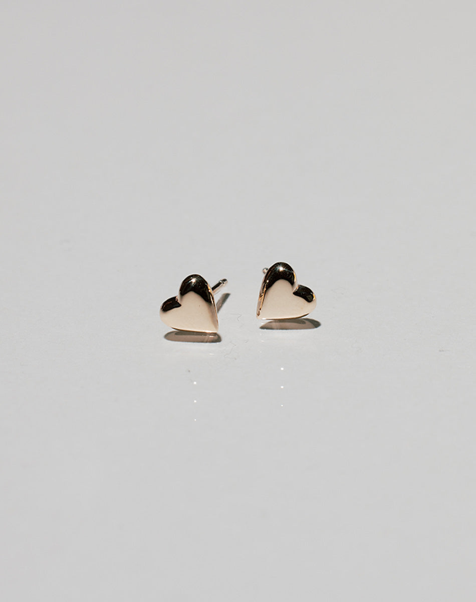 Camille Heart Studs | 9ct Solid Gold