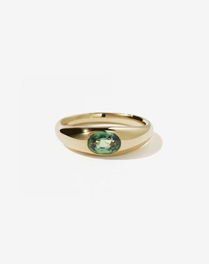 Claude Ring with Stone | 14ct Yellow Gold