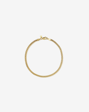 Curb Chain Bracelet | 23k Gold Plated