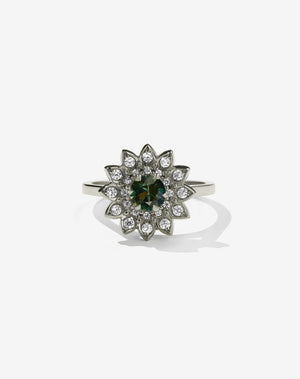 Dahlia Ring | 9ct White Gold