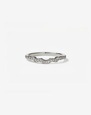 Eternal Band Pave | 14ct White Gold
