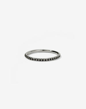 1mm Halo Eternity Band | 14ct White Gold