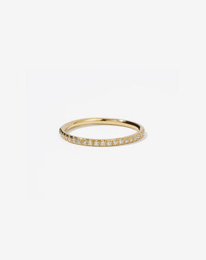 1mm Halo Eternity Band | 18ct Yellow Gold