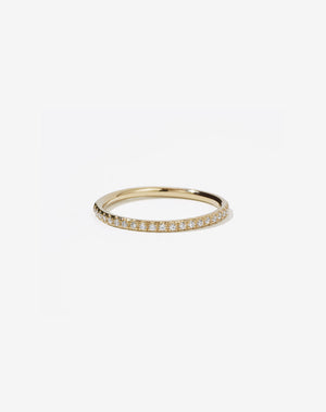 1mm Halo Eternity Band | 9ct Yellow Gold
