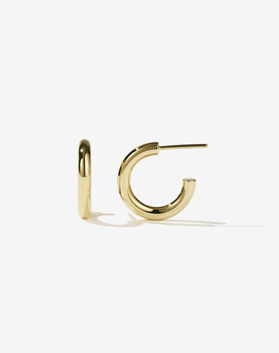 Halo Hoops Midi | 9ct Solid Gold