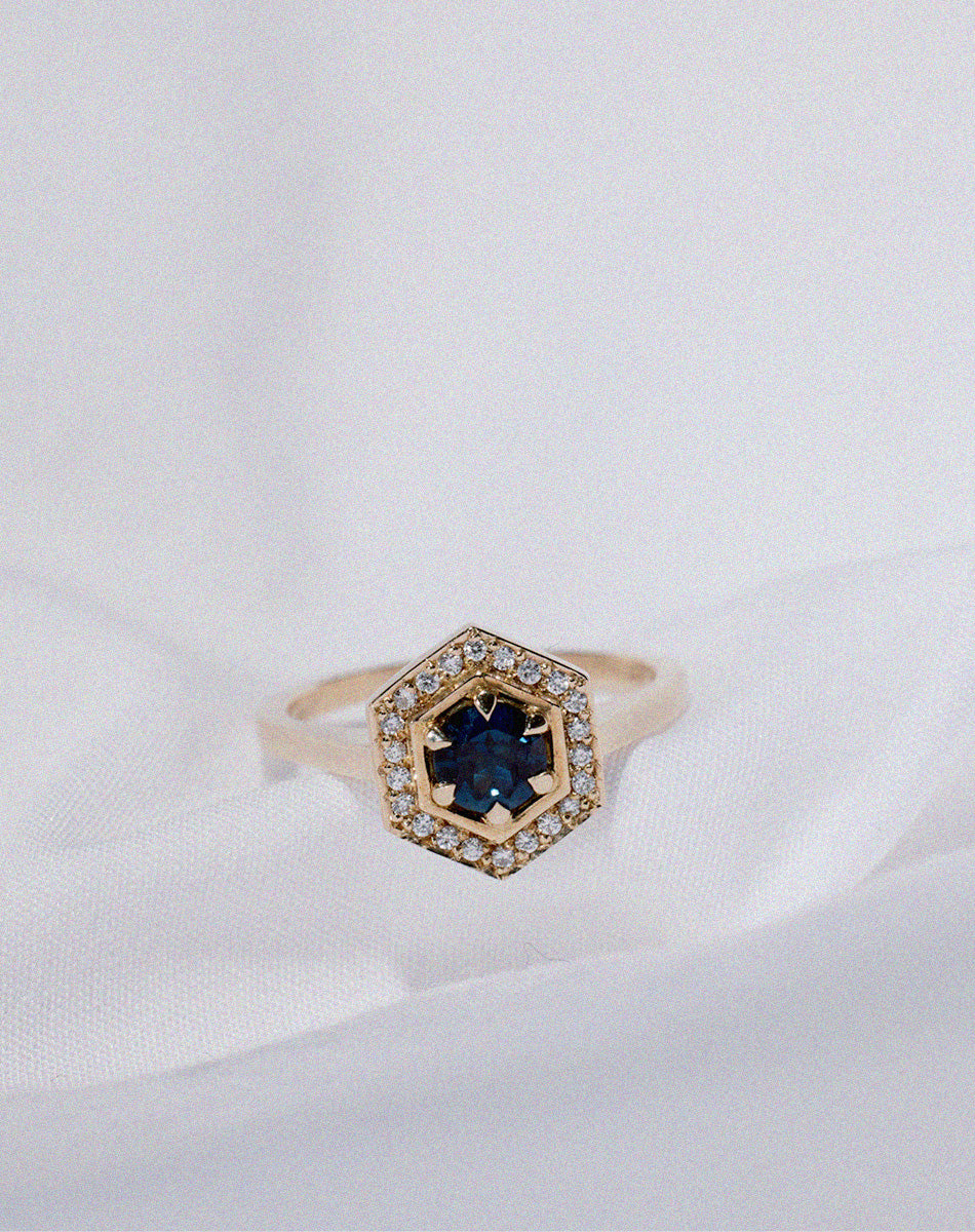 Hex Engagement Ring 0.5ct | Platinum