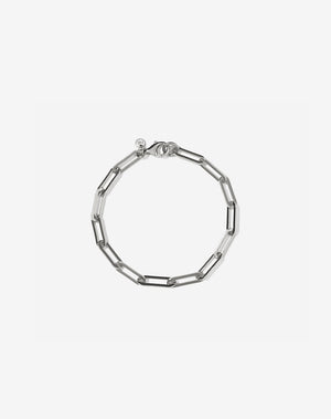 Paperclip Heavy Bracelet | Sterling Silver
