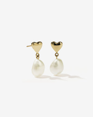 Mini Camille Pearl Drop 9ct Yellow Gold