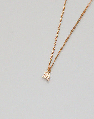 Mini Letter Charm Necklace | 9ct Solid Gold