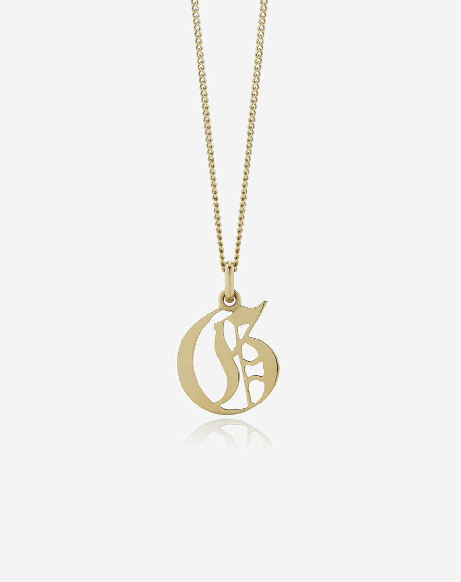 Capital Letter Necklace | 9ct Solid Gold