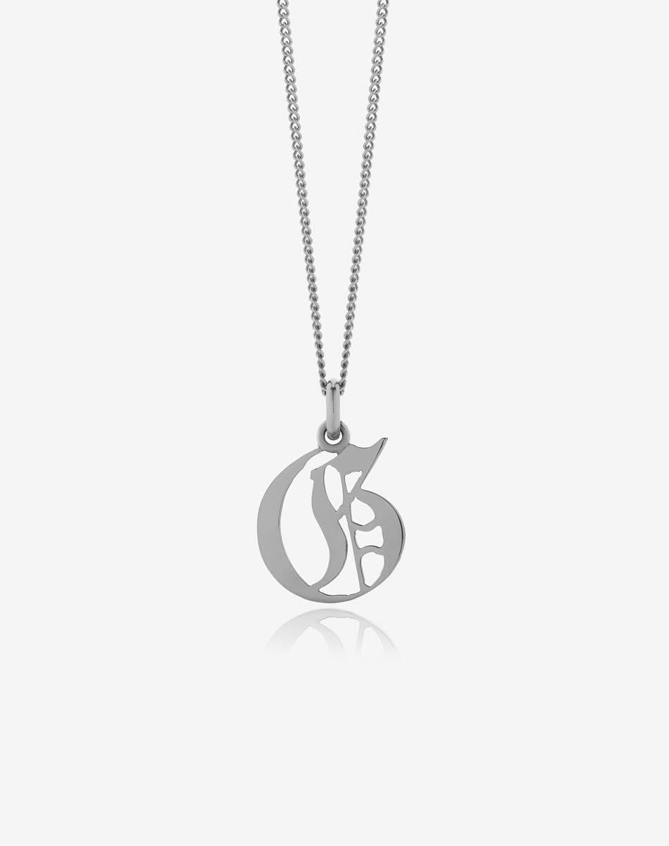 Capital Letter Necklace | Sterling Silver