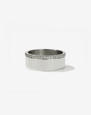 Outline Band | 14ct White Gold
