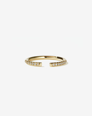 Paloma Band Pave | 14ct Yellow Gold