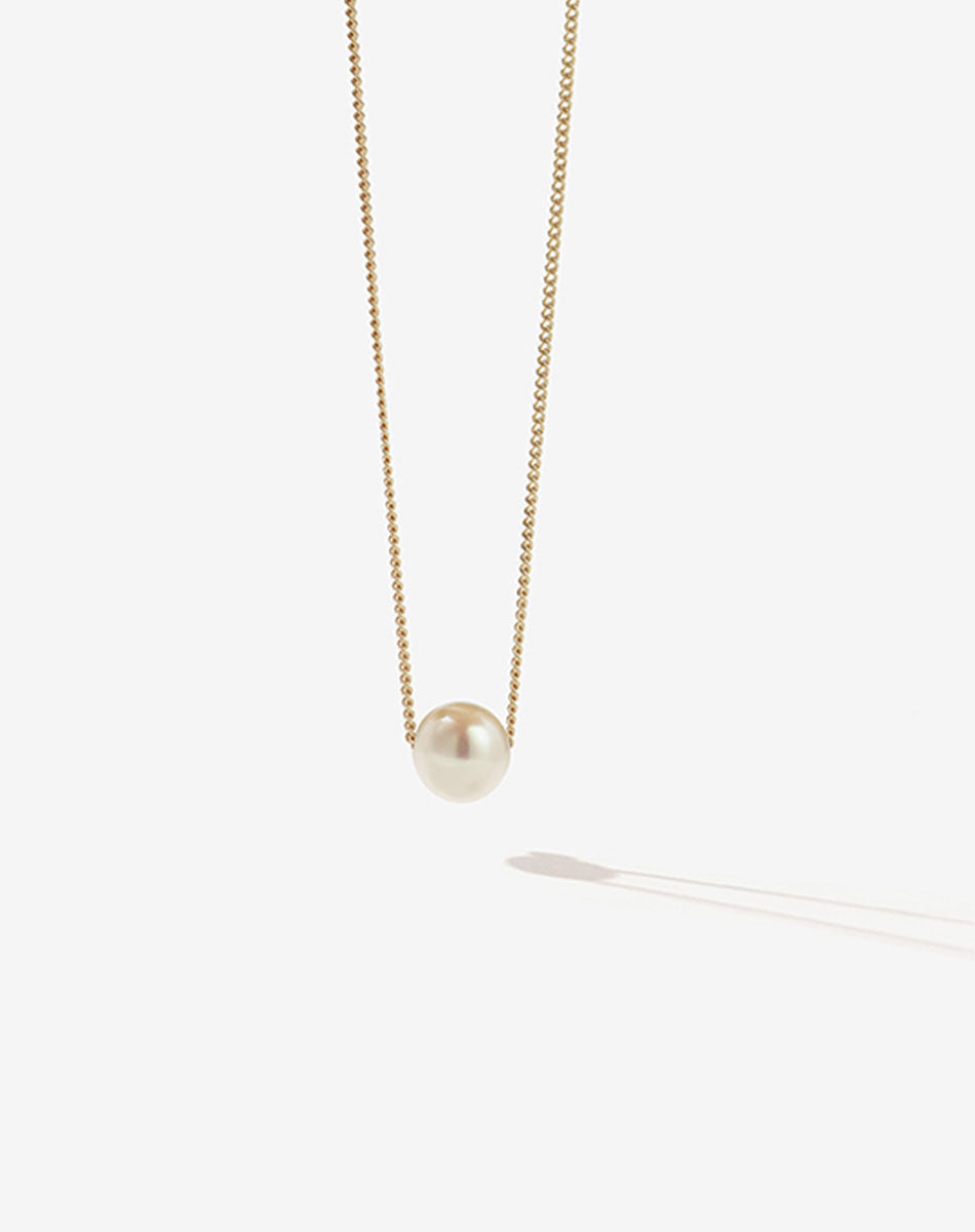 Selene Pearl Necklace | 9ct Solid Gold