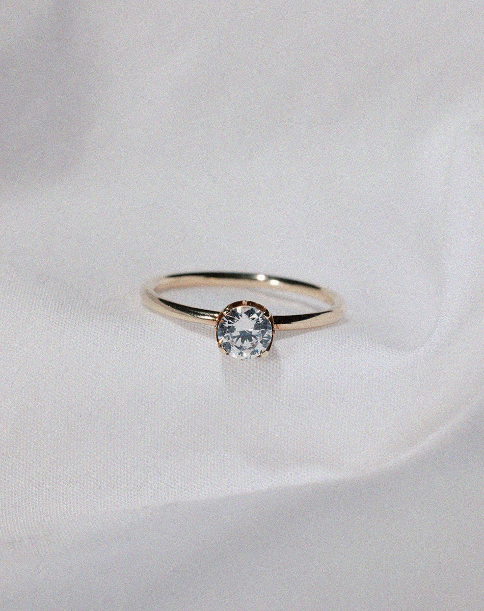 Signature Solitaire Ring | 18ct White Gold
