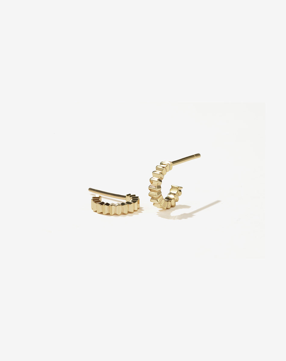 Solaire Hoops Small | 9ct Solid Gold