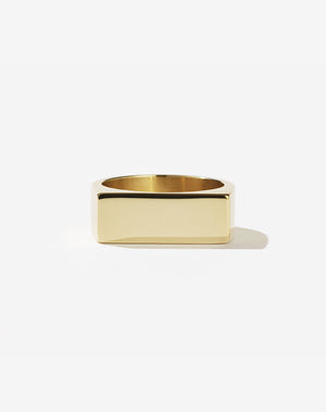 Wilshire Signet Ring | 9ct Yellow Gold